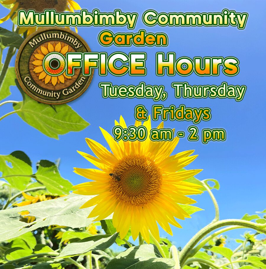 Mullumbimby Community Garden office hours